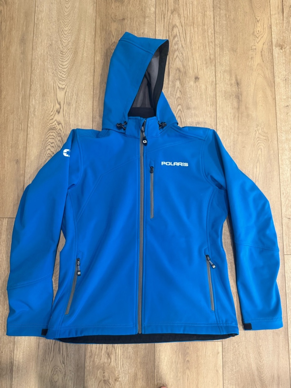 Polaris Women's Blue Hooded Softshell Jacket